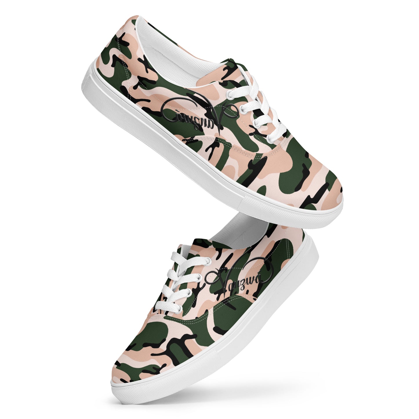 Women’s lace-up canvas shoes