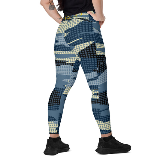 Crossover leggings with pockets