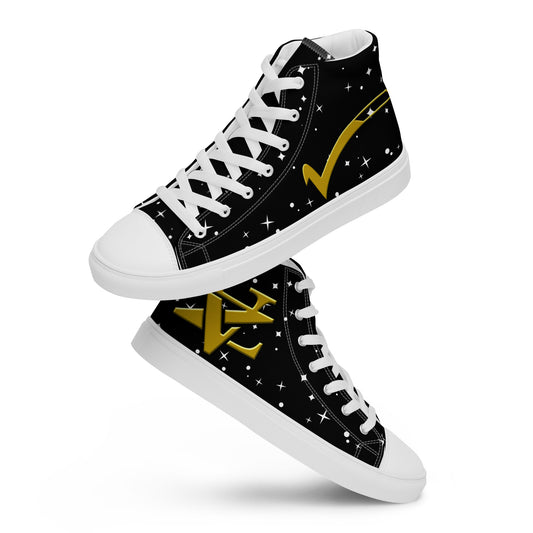 Men’s high top canvas shoes