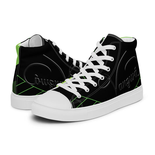 Men’s high top canvas shoes