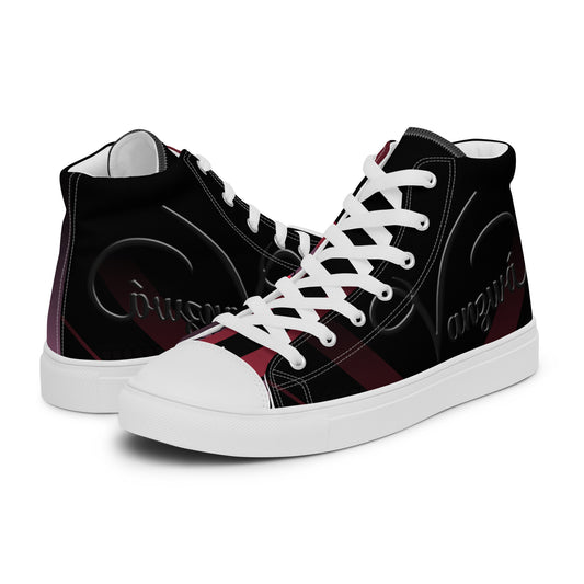 Men’s high top canvas shoes