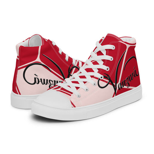 Men’s high top canvas shoes