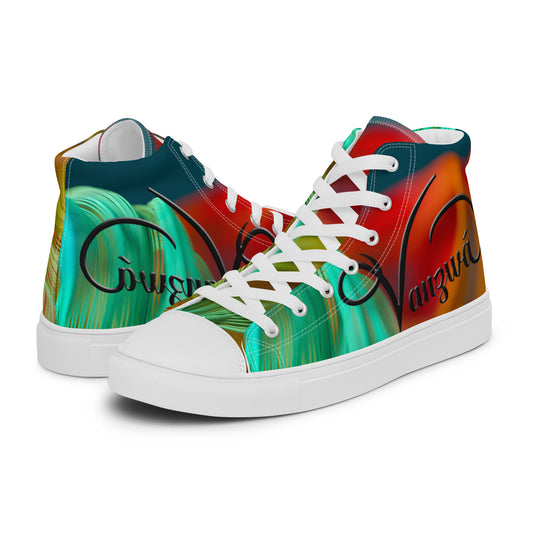 Men’s high top canvas shoes