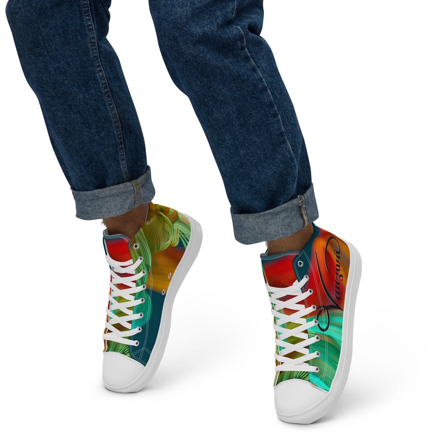 Men’s high top canvas shoes