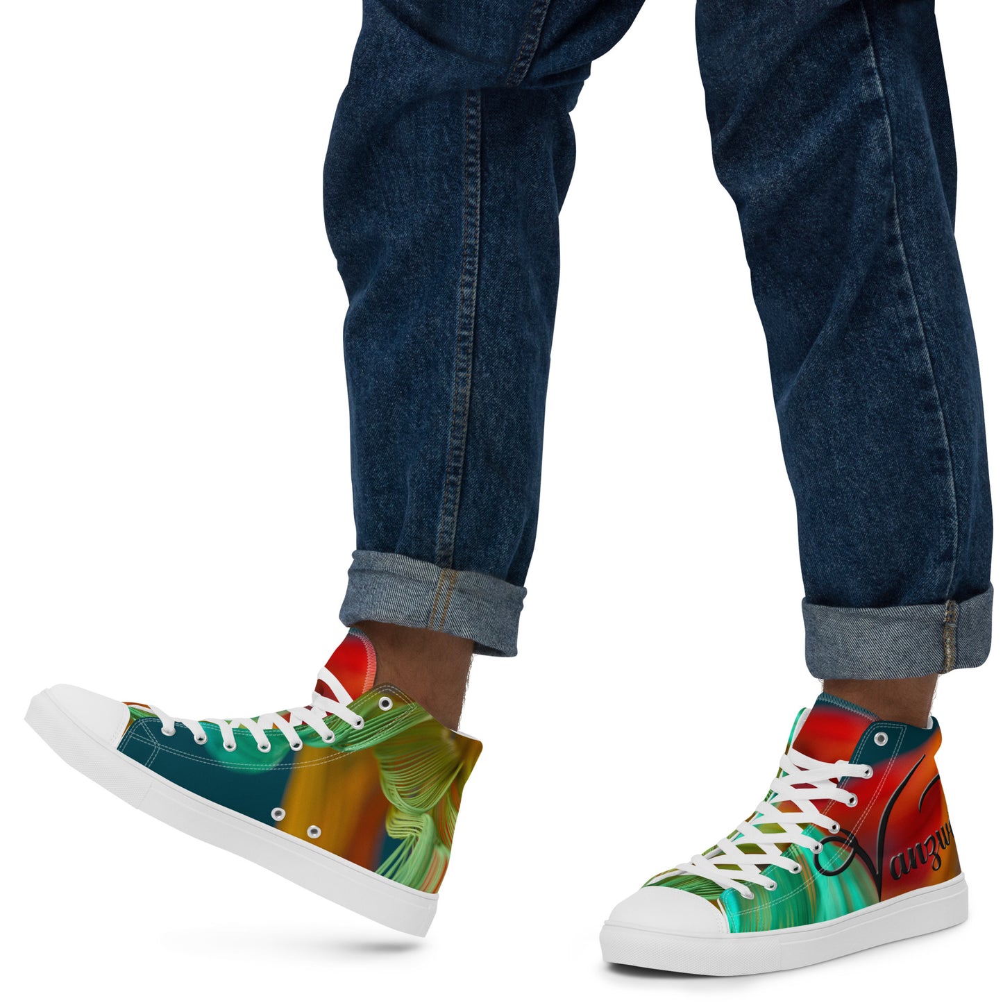 Men’s high top canvas shoes