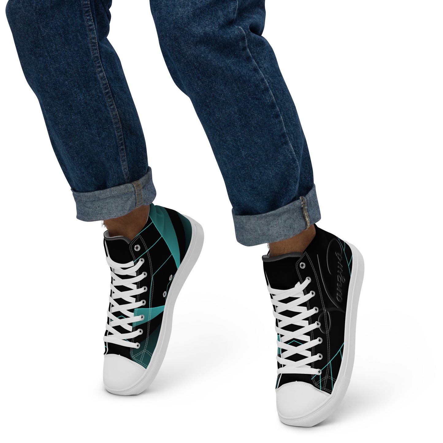 Men’s high top canvas shoes