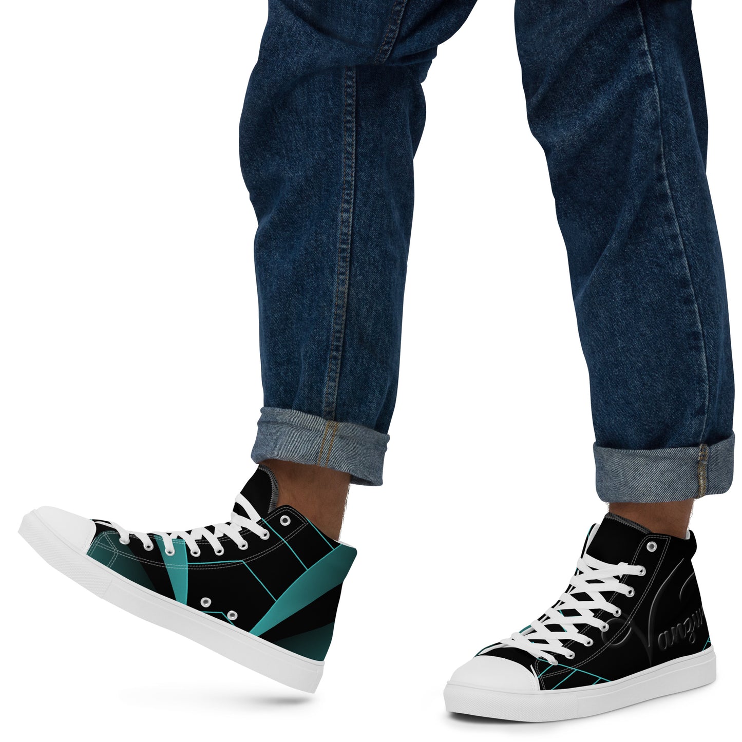 Men’s high top canvas shoes