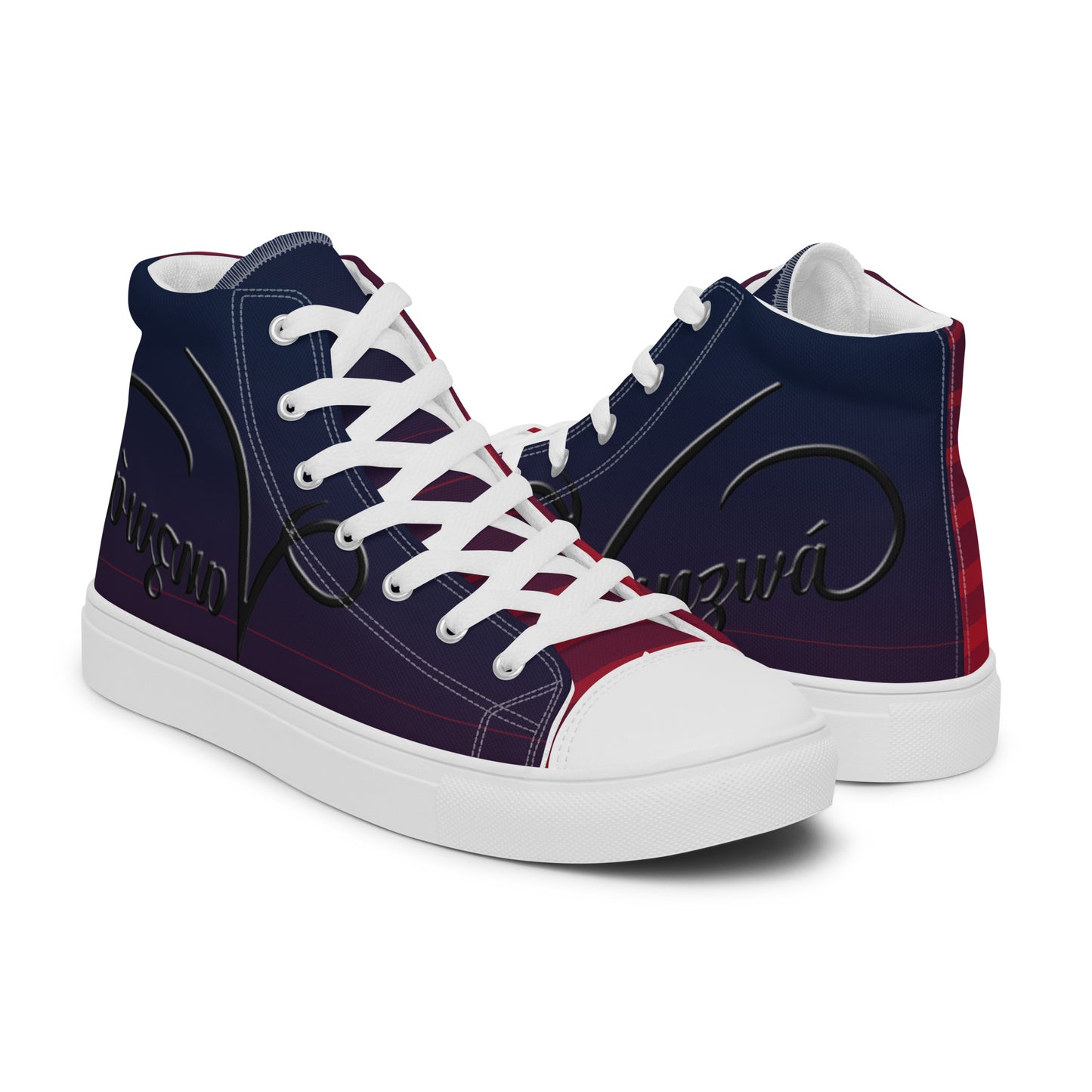 Men’s high top canvas shoes