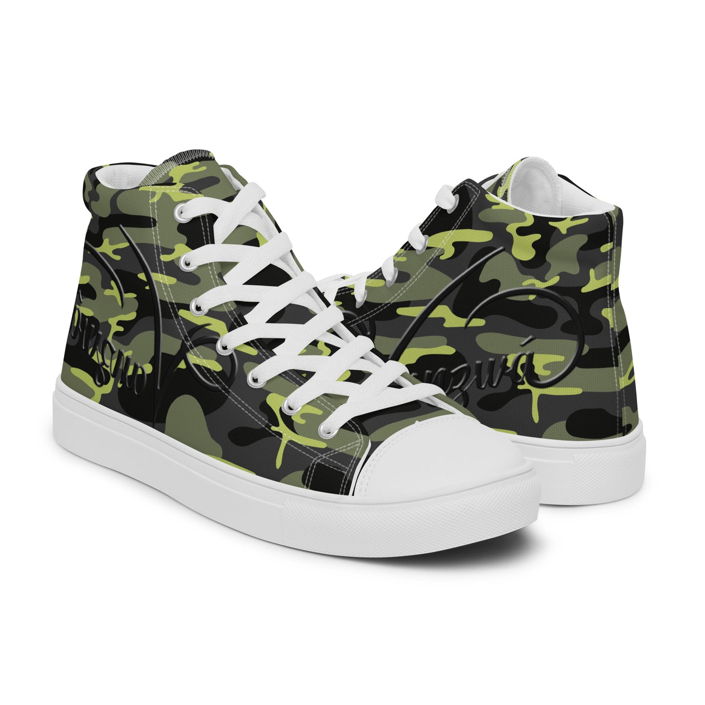 Men’s high top canvas shoes