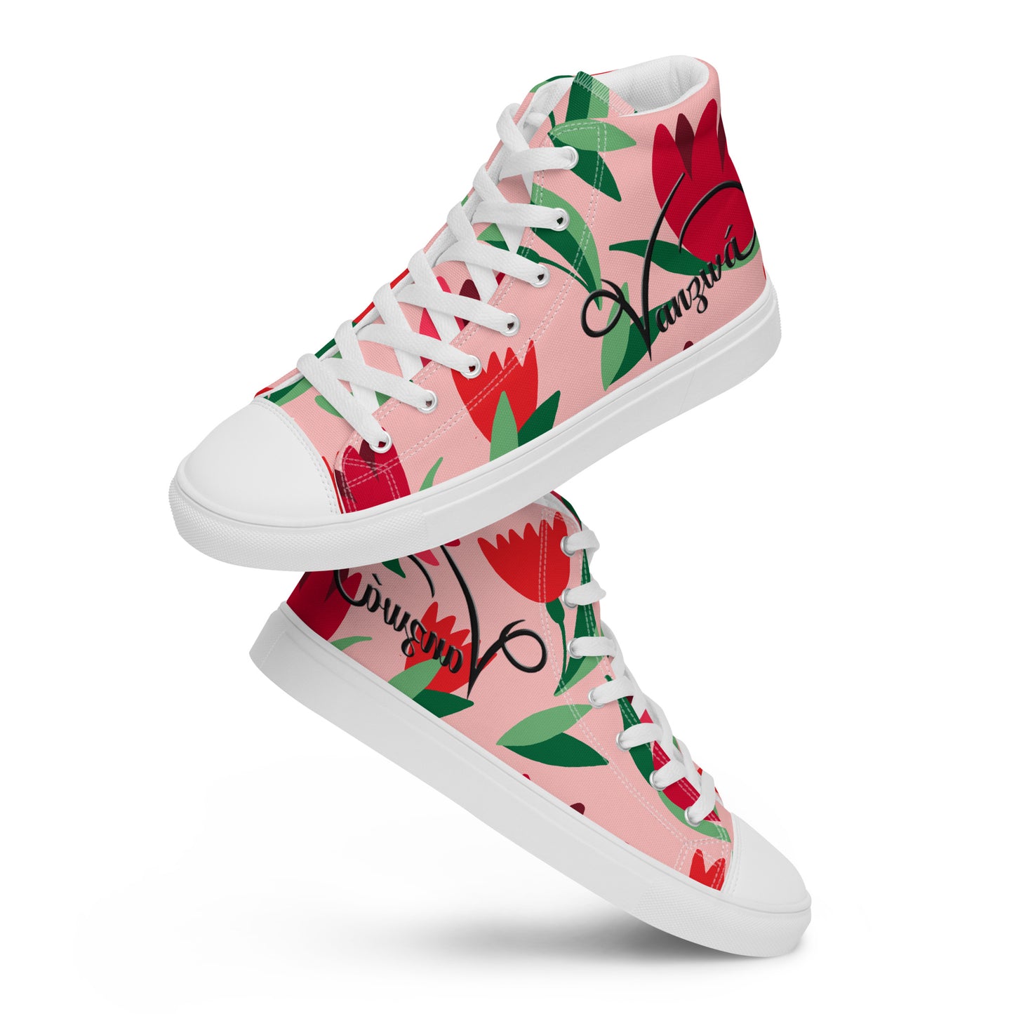 Women’s high top canvas shoes