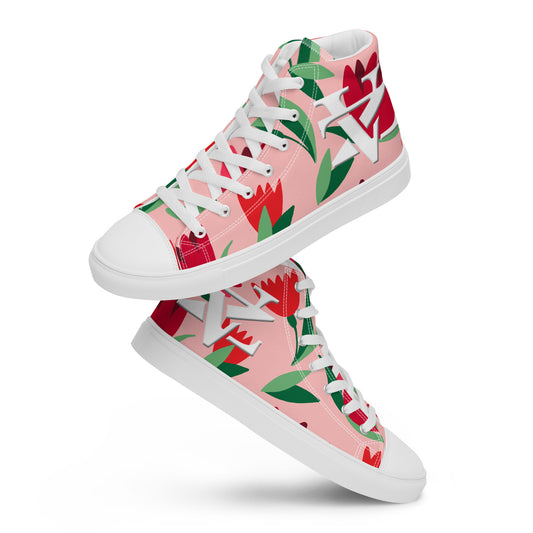 Women’s high top canvas shoes