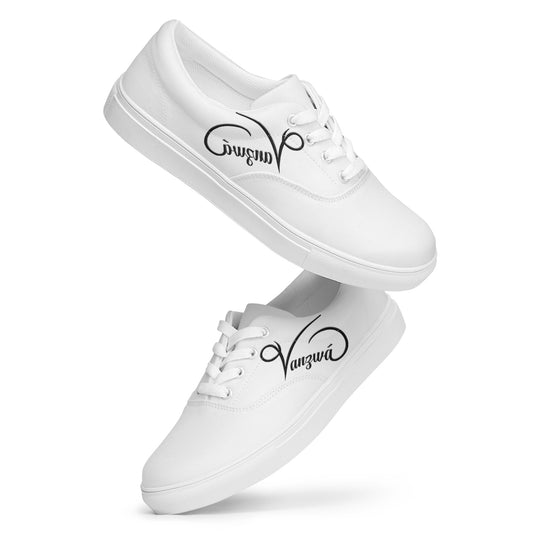 Women’s lace-up canvas shoes