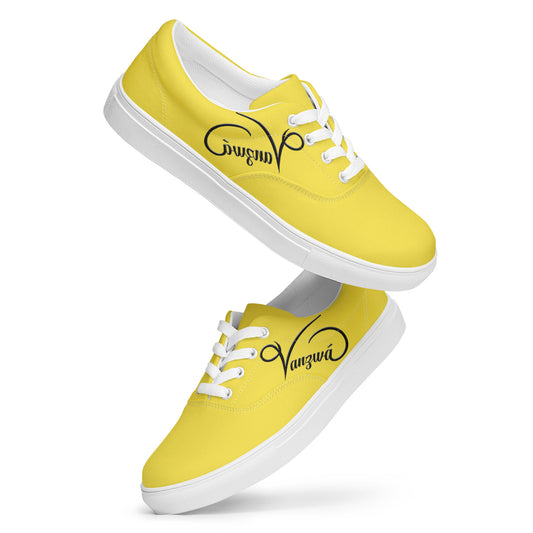 Women’s lace-up canvas shoes