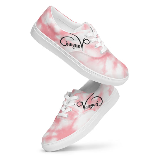 Women’s lace-up canvas shoes