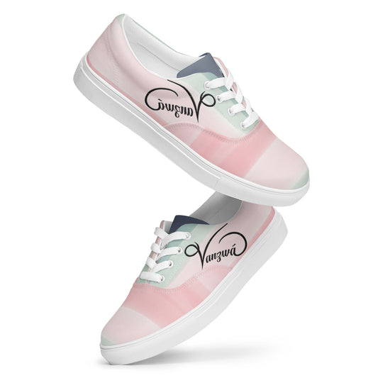 Women’s lace-up canvas shoes