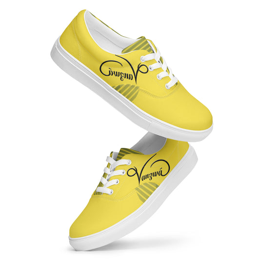 Women’s lace-up canvas shoes