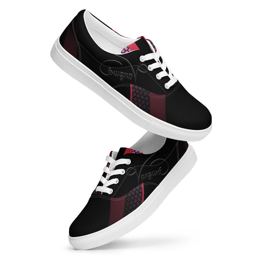 Women’s lace-up canvas shoes