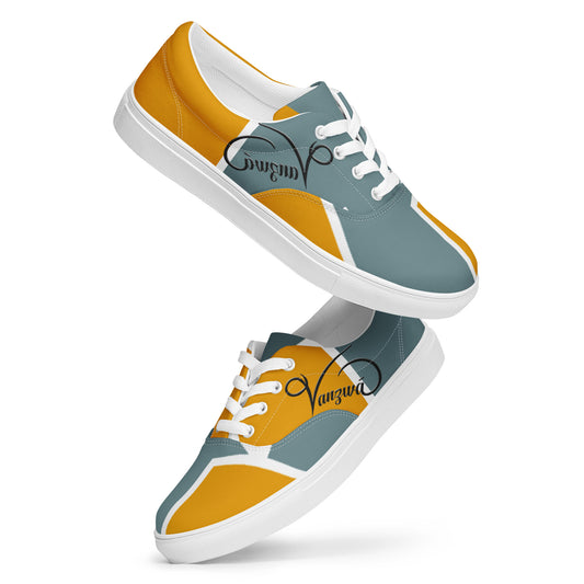 Women’s lace-up canvas shoes