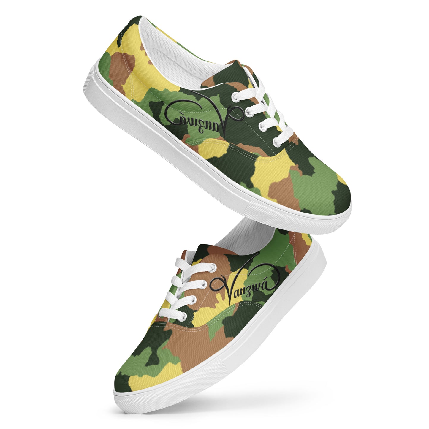 Women’s lace-up canvas shoes