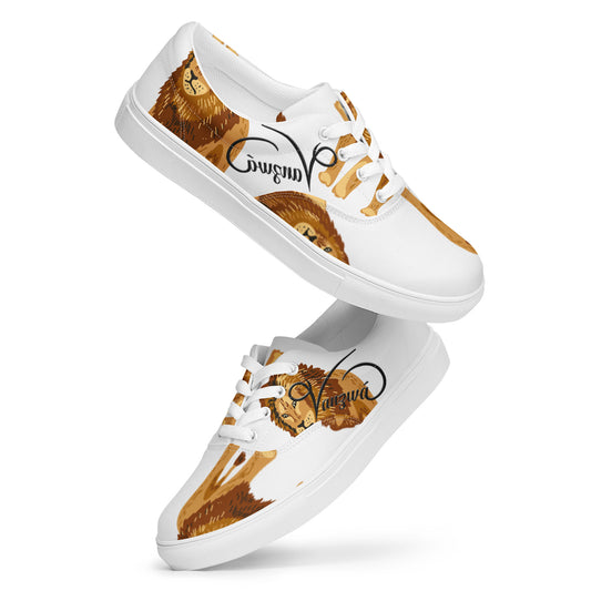 Women’s lace-up canvas shoes