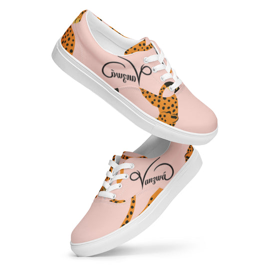 Women’s lace-up canvas shoes